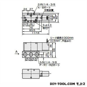 CKD ZbNXoupCbg5|[g ×s×:117.5×40×66mm 4KB310-08-AC200V