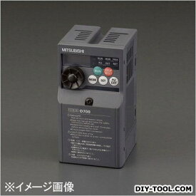 エスコ 200V/0.2kwインバーター(三相モーター制御用) 68×128×80.5mm EA940MX-202