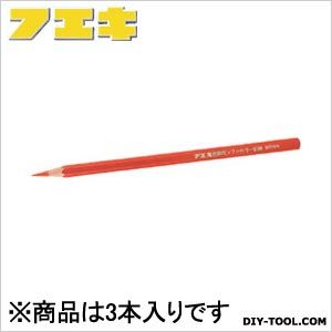 フエキ 建築用ソフトカラー鉛筆 オンラインショップ まとめ買い特価 赤 3本 SC10-3R
