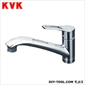 KVK 流し台用シングルレバー式シャワー付混合栓 奥行×高さ:260×624mm KM5031T 1点