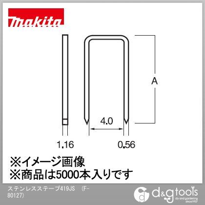 マキタ ステープル 419JS 情熱セール ショップ 5000本入×1箱 F-80127