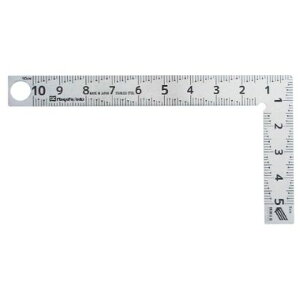 新潟精機 カーペンターミニ快段目盛 全長58mm×全幅110mm×厚さ1.2mm シルバー CM-10KD 1