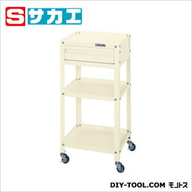 サカエ スペシャルワゴン(エラストマー車・引出し付) アイボリー SPE11I 1【2506DFD_5】