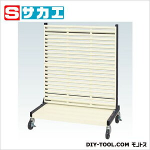 サカエ ラックシステム(パンチングパネルタイプ移動式) アイボリー PLS2LDR【2506DFD_5】
