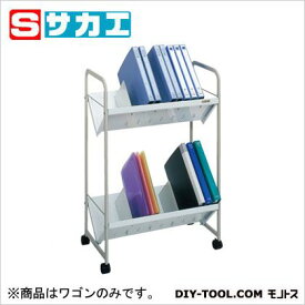 サカエ ファイルワゴン(双輪ナイロン車) ニューグレー FW1【2506DFD_5】