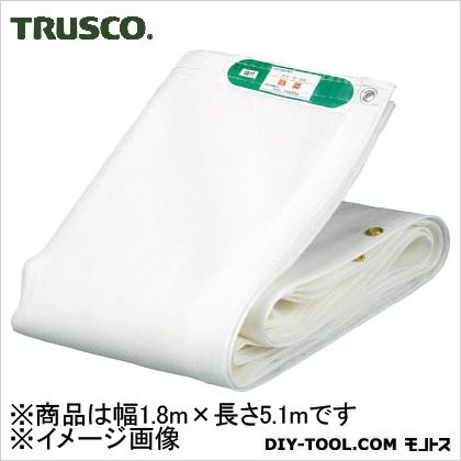 人気ショップ トラスコ 5年保証 TRUSCO ソフトメッシュシートα幅1.8mX長さ5.1m白 W 420 330 600 mm x Gm1851A