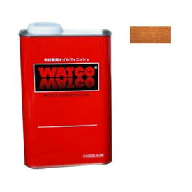 ワトコ ワトコオイル浸透性木材用塗料 3.6L ミディアムウォルナット W-12 1缶