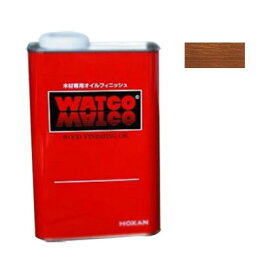 ワトコ ワトコオイル浸透性木材用塗料 3.6L ダークウォルナット W-13 1缶