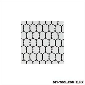 吉田隆 ビニール亀甲金網 ブラック 巾×長さ:450mm×30m #20×16mm目