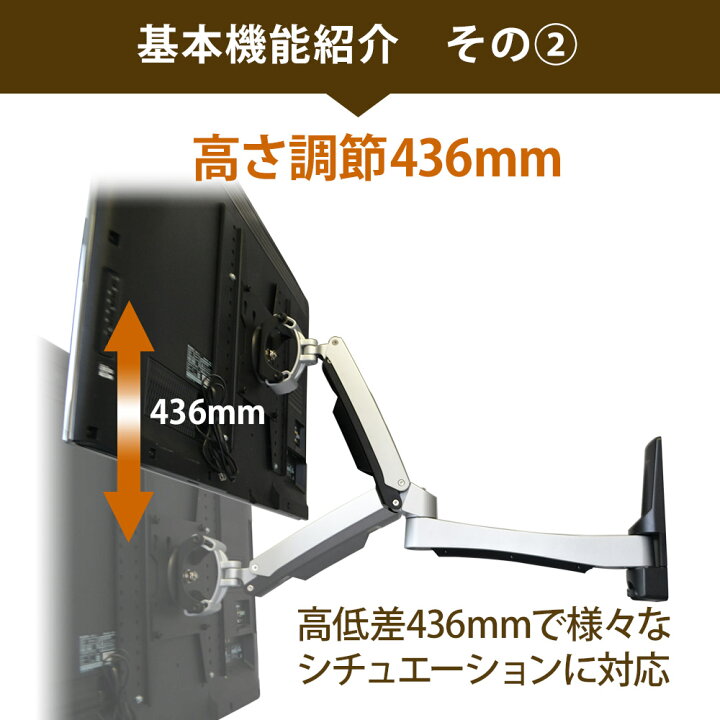 楽天市場】テレビ 壁掛け 金具 壁掛けテレビ テレビ壁掛け金具 テレビ 