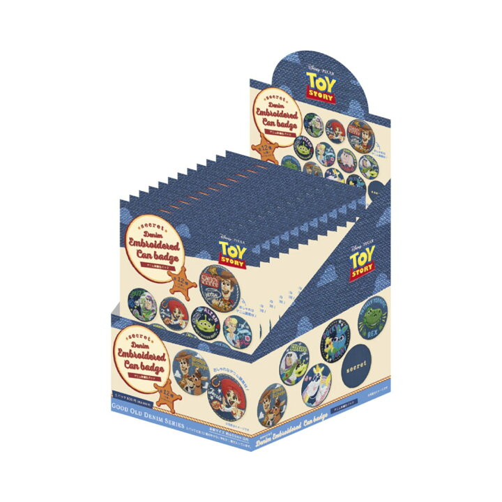 楽天市場】【ロット販売】 【12入】 トイストーリーデニム刺繍缶バッジ 