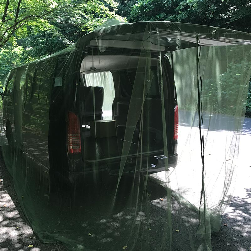 爆買い送料無料カーモスキート 1BOX専用 車を包み込んで蚊や虫をシャットアウトエルグランド・セレナ 車中泊・キャンプ アクセサリー 