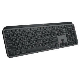 Logitech ロジテック MX KEYS S ワイヤレス キーボード 無線 薄型 充電式 Graphite グラファイト Keyboard US配列 並行輸入品