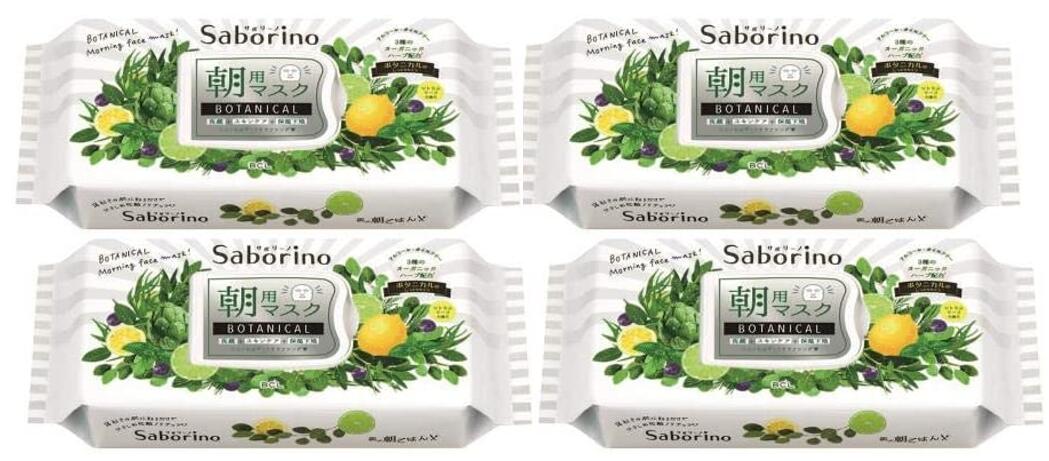 4個 Saborino サボリーノ 目ざまシート ボタニカル シトラスリーフの香り 28枚入×4個