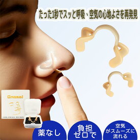 【ポイント5倍】ランキング受賞 GNASAL いびき防止グッズ 鼻腔拡張器 水洗い可能 幅調節可能 シリコン製 チタン合金素材 専用収納ボックス付き 1個 空気の取り入れ口をテストし、サイズを測ります 【台湾直送】【送料無料】