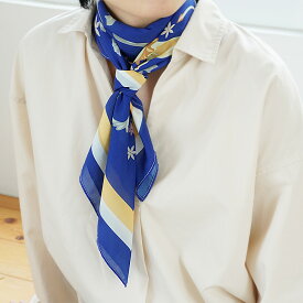 シフォン大判スカーフ 星を見るライオン 2色 正方形 87×87cm 100% コットン 手作り ショール ブランド マフラー 薄手 おしゃれ カラー 台湾製【FnP Design】【台湾直送】【送料無料】