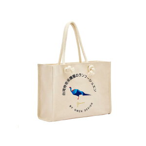台湾オリジナルデザイン 特有種 サンケイ 帆布トート 電刺繍で繊細な仕上がり 厚手キャンバス生地【Gwen Design】【台湾直送】【送料無料】
