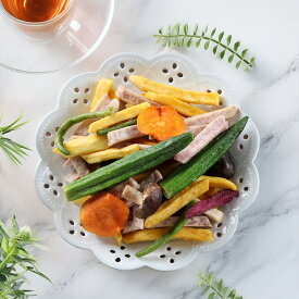 ミックス野菜チップス 70g さつまいも しいたけ にんじん インゲン豆 オクラ 野菜 チップ チップス ヘルシー 無着色 無添加 天然 お菓子 おやつ まとめ買い 6袋 12袋【i3freshtw】【台湾直送】【送料無料】