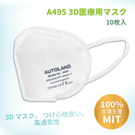 SPSALE50％オフ マスク 不織布 立体 大人用 不織布マスク 10枚入り 花粉対策 ウイルス PM2.5 防塵 飛沫対策 男女兼用 ホワイト 平紐 耳が痛くない 四層 通気 高密度 使い捨て 【lifenergy】【台湾直送】【送料無料】