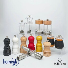 【ポイント20倍】ペッパーミル 3.3~5.5インチ 手動 木製 ステンレス セラミック ソルトミル スパイスミル スパイス ミル 調味料 粗挽き 細挽き おしゃれ オシャレ【homeyli】【台湾直送】【送料無料】