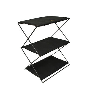 アウトドア 折り畳みシェルフ 3色 3段 軽量 折りたたみ 折り畳み ラック シェルフ 棚 収納 ポータブル コンパクト 持ち運び キャンプ用品【OWL CAMP】【ABC Camping】【台湾直送】【送料無料】