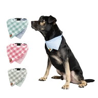 ランキング受賞 Pawfect-Fit! 両面ペット用バンダナ 3色 S~L ペット用スカーフ 犬用 純綿 肌に優しい 快…