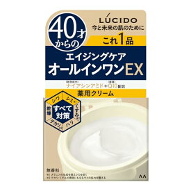 【2個】マンダム LUCIDO ルシード 薬用パーフェクトスキンクリームEX 90g 40才からの 男性用 保湿 シワ シミ オールインワン