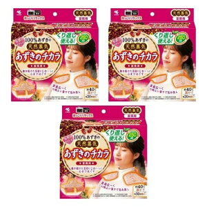 【3個】小林製薬 あずきのチカラ 首肩用 100% あずきの天然蒸気【3個】 huyu