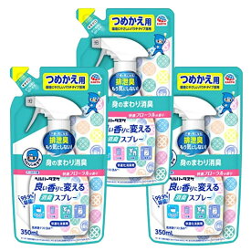 【3個】アース製薬 ヘルパータスケ 良い香りに変える 消臭スプレー 快適フローラルの香り 消臭剤 つめかえ用 350ml