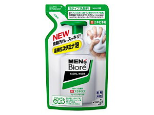 【3個】花王 メンズビオレ 泡タイプ薬用アクネケア洗顔 つめかえ 130ml 男性