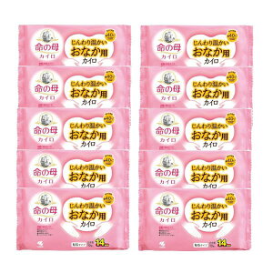 【10袋】小林製薬 命の母 カイロ 貼るタイプ じんわり温かい おなか用カイロ 10枚入 huyu