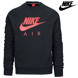 NIKE・ナイキ【プルオーバー】【スウェット】【トレーナー】【USA買い付け】【海外限定】【送料無料】【即日発送】NIKEGRAPHICCREWBlack/Redサイズ:S-XL・メンズ・ユニセックス
