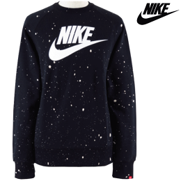 NIKE・ナイキ【プルオーバー】【スウェット】【トレーナー】【海外限定】【即日発送】【送料無料】NIKEHAZARDSPECKLEBLACKFLEECECREWBlackサイズ:S-Lメンズユニセックス
