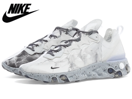 NIKE・ナイキ・KendrickLamar【スニーカー】【即日発送】【送料無料】REACTELEMENT55/KLケンドリックラマー×ナイキリアクトエレメント55MultiPlatinumマルチプラチナムPUREPLATINUM/CLEAR-WOLFGREYサイズ:US8(26cm)-US10(28cm)