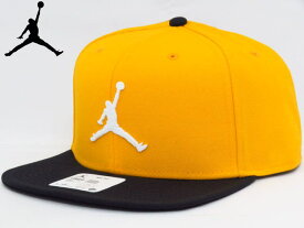 NIKE JORDAN ナイキ ジョーダン【キャップ】【帽子】【USA直輸入】【即日発送】NIKE PRO JUMPMAN SNAPBACK CAPジャンプマン スナップバック キャップYELLOW/BLACK【返品交換不可】