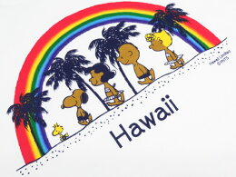 MoniHonoluluモニホノルル【ハワイ限定・Hawaii直輸入】【ペア】日焼けスヌーピー・ユニセックスRainbowサイズ:XS-L