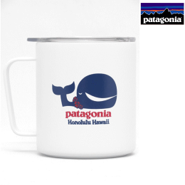 Patagoniaパタゴニア【ハワイ限定・Hawaii直輸入】MiiRVICampCup-WhiteHonoluluHawaii12oz(350ml)トートマグカップ・キャンプカップ保冷保温DoubleWallクジラ