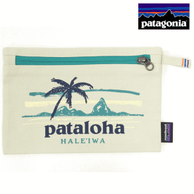 Patagonia パタゴニア【ハワイ限定・Hawaii直輸入】LEANING PALM ZIPPERED POUCH-HALEIWAポーチ PATALOHA パタロハBLEACHED STONE