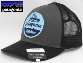 Patagonia パタゴニア【ハワイ限定】【Hawaii直輸入】HAT PATCH TRUCKER HAT-HALEIWAキャップ・スナップバックFORGE GREY W/BLACK