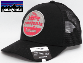 Patagonia パタゴニア【ハワイ限定】【Hawaii直輸入】HAT PATCH TRUCKER HAT-HALEIWAキャップ・スナップバックBLACK W/BLACK