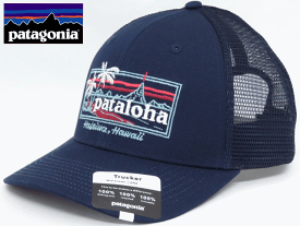 Patagonia パタゴニア【ハワイ限定】【Hawaii直輸入】PATALOHA SIGN TRUCKER HAT-HALEIWAキャップ・スナップバックPATALOHA パタロハCLASSIC NAVY