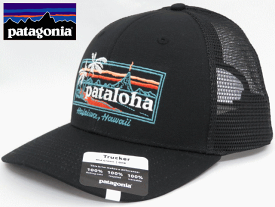 Patagonia パタゴニア【ハワイ限定】【Hawaii直輸入】PATALOHA SIGN TRUCKER HAT-HALEIWAキャップ・スナップバックPATALOHA パタロハBLACK