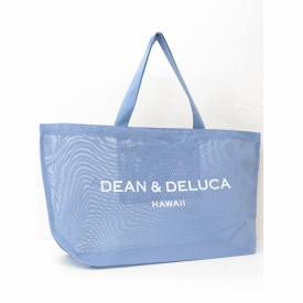 DEAN&DELUCA ディーンアンドデルーカ【ハワイ限定】【HAWAII直輸入】MESH TOTETHE RITZ-CARLTON RESIDENCE LIMITEDリッツカールトン限定メッシュトート トートバック メッシュLLサイズ・BLUE【送料無料】