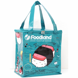 【アウトレット】FOODLAND フードランド【ハワイ限定・Hawaii直輸入】保冷バックエコバック・ショッピングバックTeal×Spamusubi【返品交換不可】