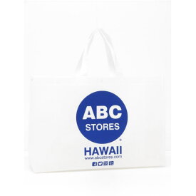 ABC STORES ABCストア【ハワイ限定】【HAWAII直輸入】ABC STORES Logo Reusable Shopping Bag-Largeエコバック・ショッピングバック・不織布White