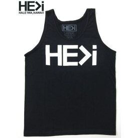 【楽天スーパーSALE】HE＞i【ヒー・グレイター・ザン・アイ】【HE GREATER THAN I】【HALEIWA・ハレイワ】【Hawaii発】【ヒーグレイターザンアイ】・タンクトップ・MTS LOGO GUY TANK・サイズL・BLACK・ブラック・メンズ