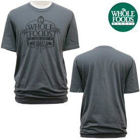 【ハワイ限定】【HAWAII直輸入】【Whole Foods Market】【ホールフーズマーケット】TAG ALOHA CO・KAHALA Organic Cottonグレー・メンズ・ユニセックスTシャツ・サイズ：L