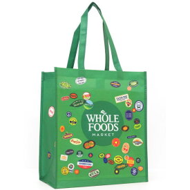 Whole Foods Marketホールフーズマーケット【ハワイ・HAWAII直輸入】Reusable Bag リユーザブルバックエコバック・ショッピングバックコンビニバック・不織布バック GREEN【返品交換不可】
