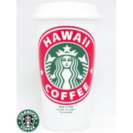 STARBUCKS スターバックス【ハワイ直輸入】【HAWAII限定】Reusable Plastic Tumblerリユーザブル プラスチック タンブラー ハワイHAWAII REDGrande 16floz/473ml【返品交換不可】