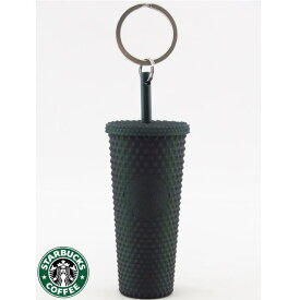 STARBUCKS スターバックス【USA限定・HAWAII・ハワイ直輸入】COLD CUP KEY CHAINキーリング・キーチェーン・キーホルダーBlack Green【返品交換不可】